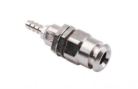 DCI 0003 Panel Mount 10-32 Coupler with Shut Off Plated