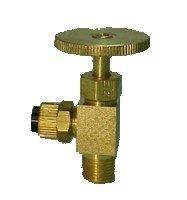 DCI 0873 1/4" Poly x 1/4" MPT Right Angle Needle Valve