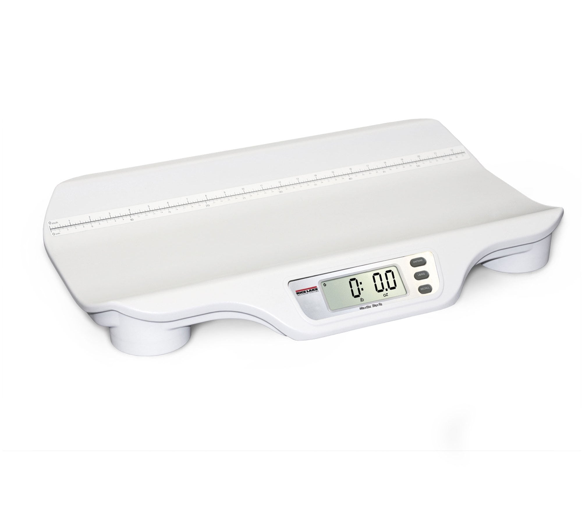 Rice Lake 107423 44lb x 0.5oz (20kg x 10g), RL-DBS Digital Baby Scale with Adapter and Batteries with 2 years Warranty