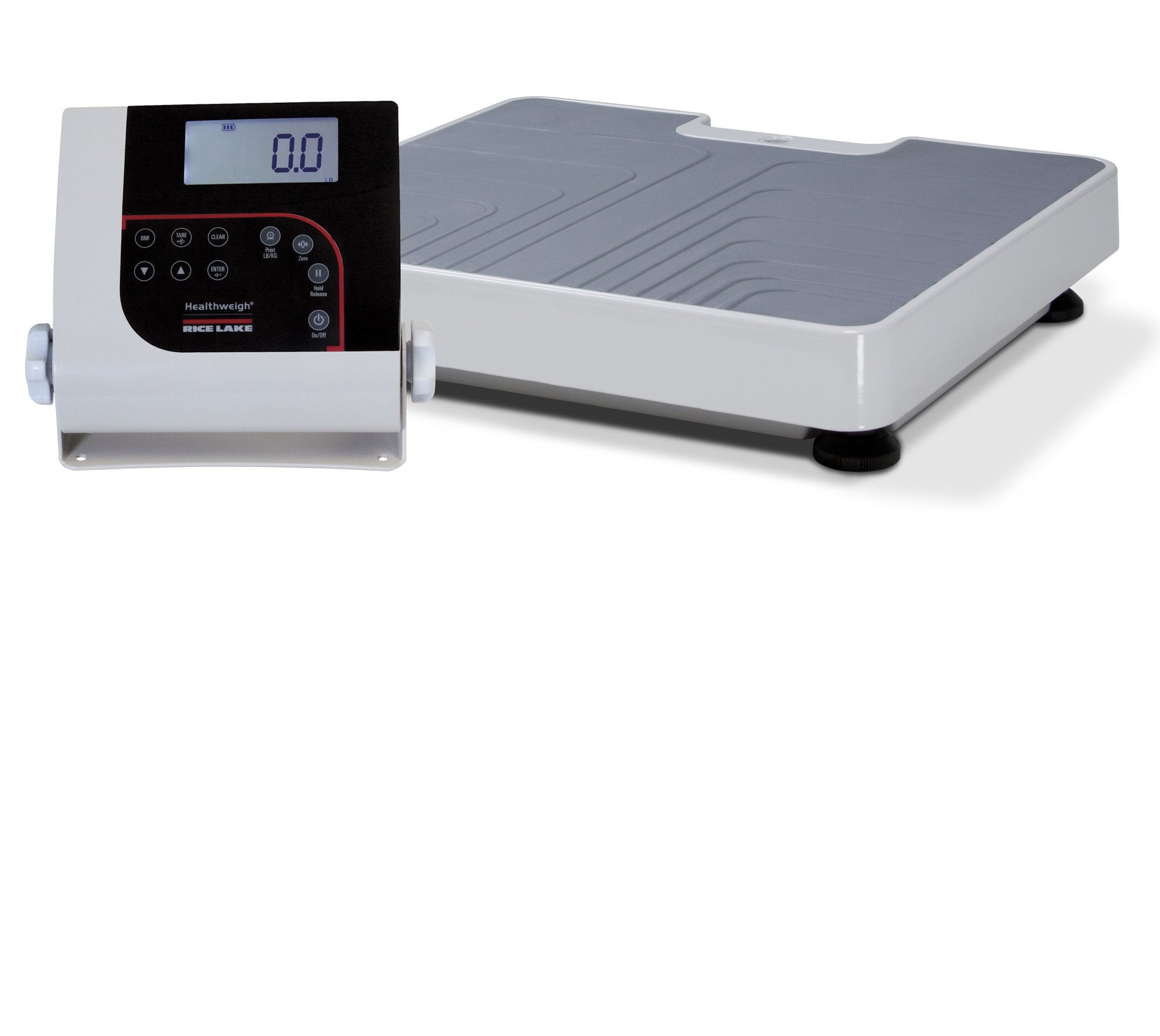 Rice Lake 121304 150-10-7 Digital Physician Scale Floor-Level, 550lb(250kg) x 0.2lb(100g) with 2 years Warranty