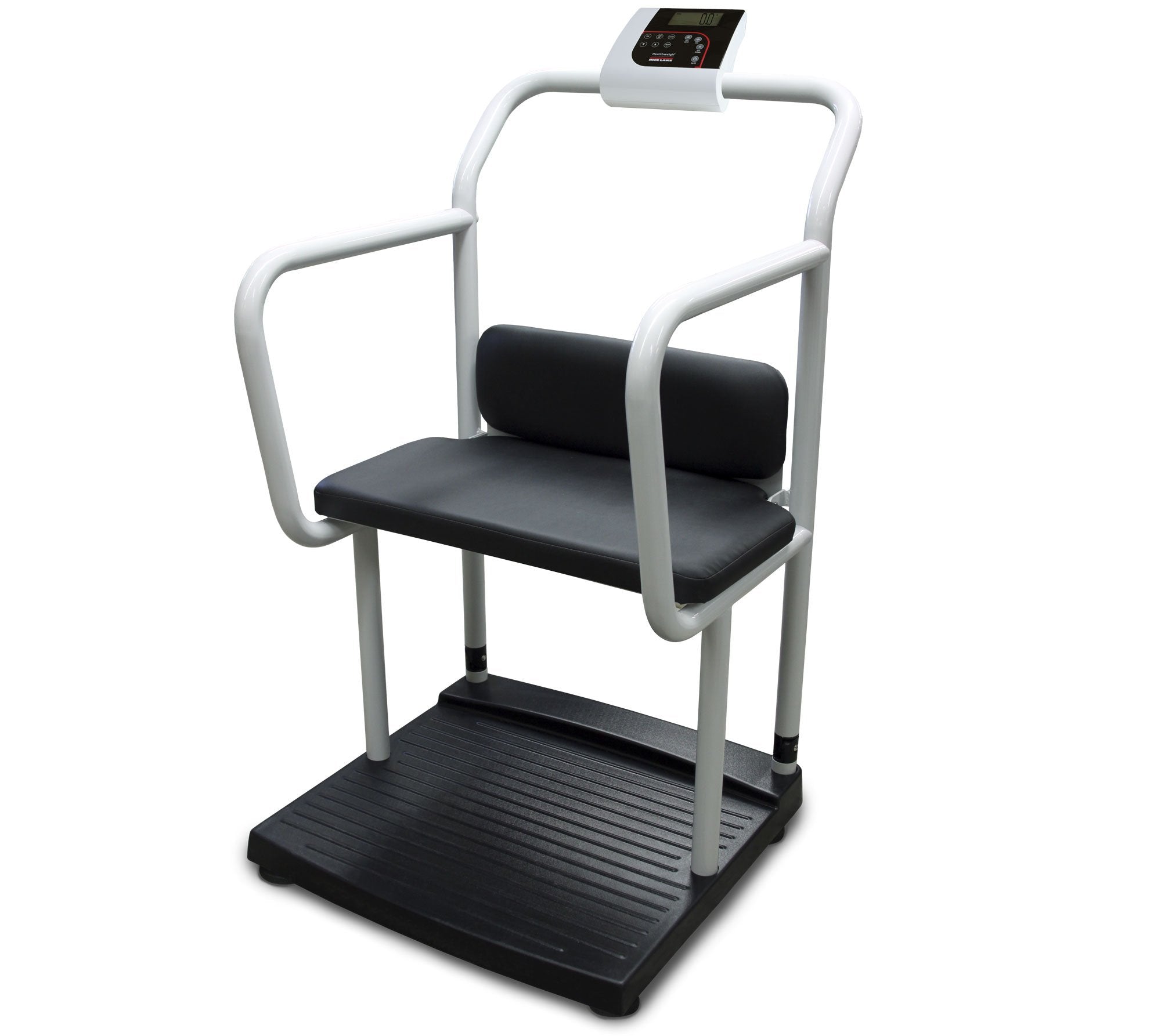 Rice Lake 133120 1000lb(450kg) x 0.2lb(100g), 250-10-4 Bariatric Scale with Handrail and Chair Seat with 2 years Warranty