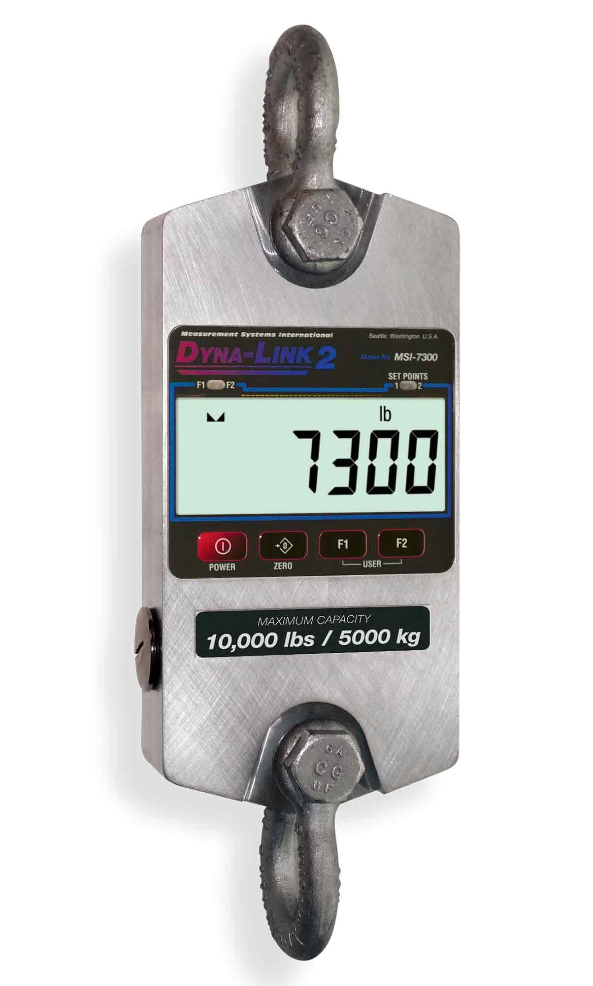 Rice Lake 139445 25000 Lb, MSI-7300RF Dyna-Link 2 Digital Tension Dynamometer With Integrated with 2 years Warranty
