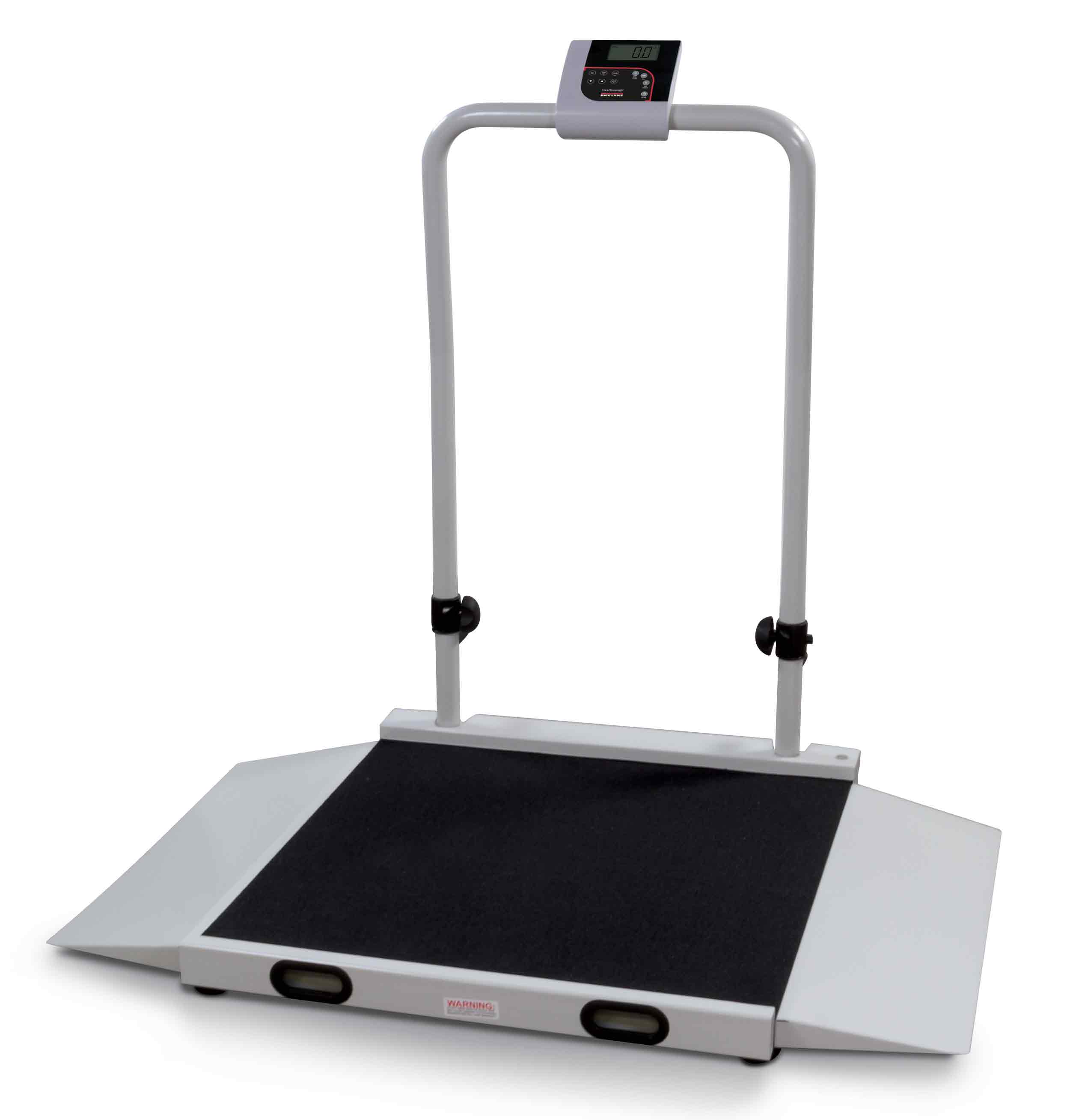 Rice Lake 193956 1000lb x 0.2lb, 350-10-3M Digital Wheelchair Scale with (2) 9.25in. Ramps with 2 years Warranty