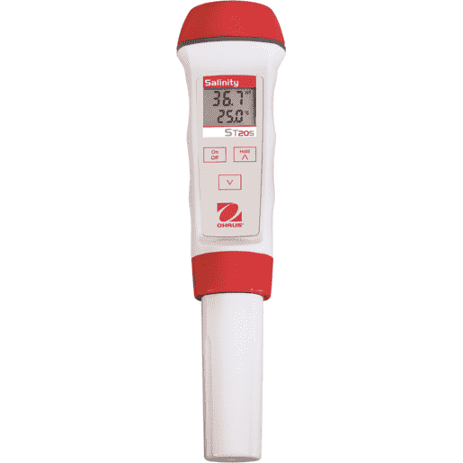 Ohaus Pen Meter ST20S Salinity pen meter measurement range 0.0 - 80ppt temperature display