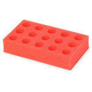 OHAUS 50ML TUBE RACK FOR VORTEX MIXERS, RED