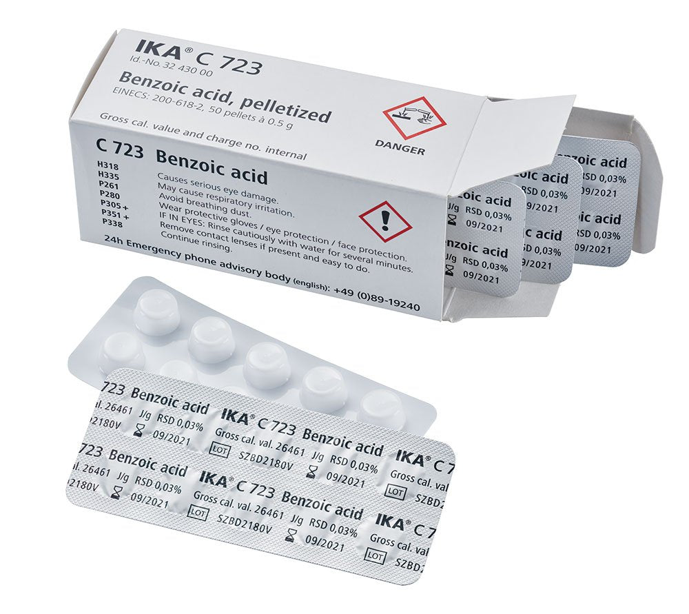 IKA 3243000 C 723 Benzoic Acid, Blister Package, 0.034 kg