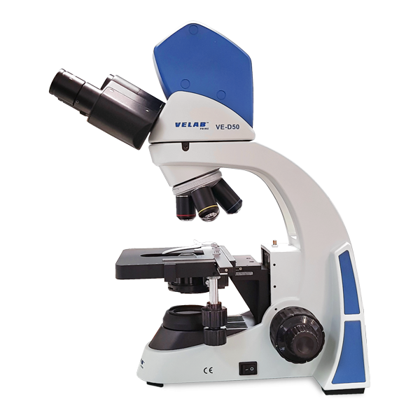 Velab VE-D50 Digital Biological Binocular Microscope with 3.0 MP Digital Camera - 10 Year Warranty
