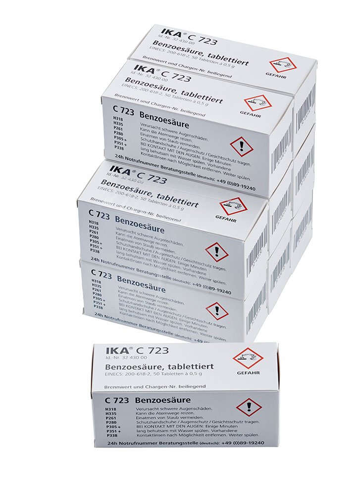 IKA 3717400 C 723 Benzoic Acid Big Package, 0.0339 kg
