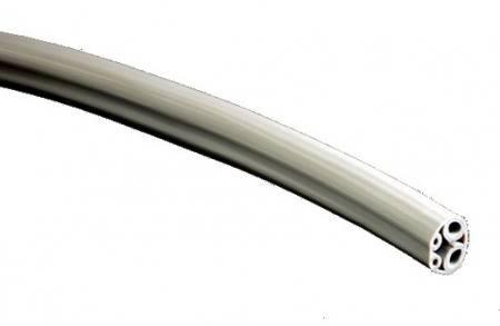 DCI 432R 4 Hole, HP Tubing, Asepsis Straight Gray, Roll of 100ft