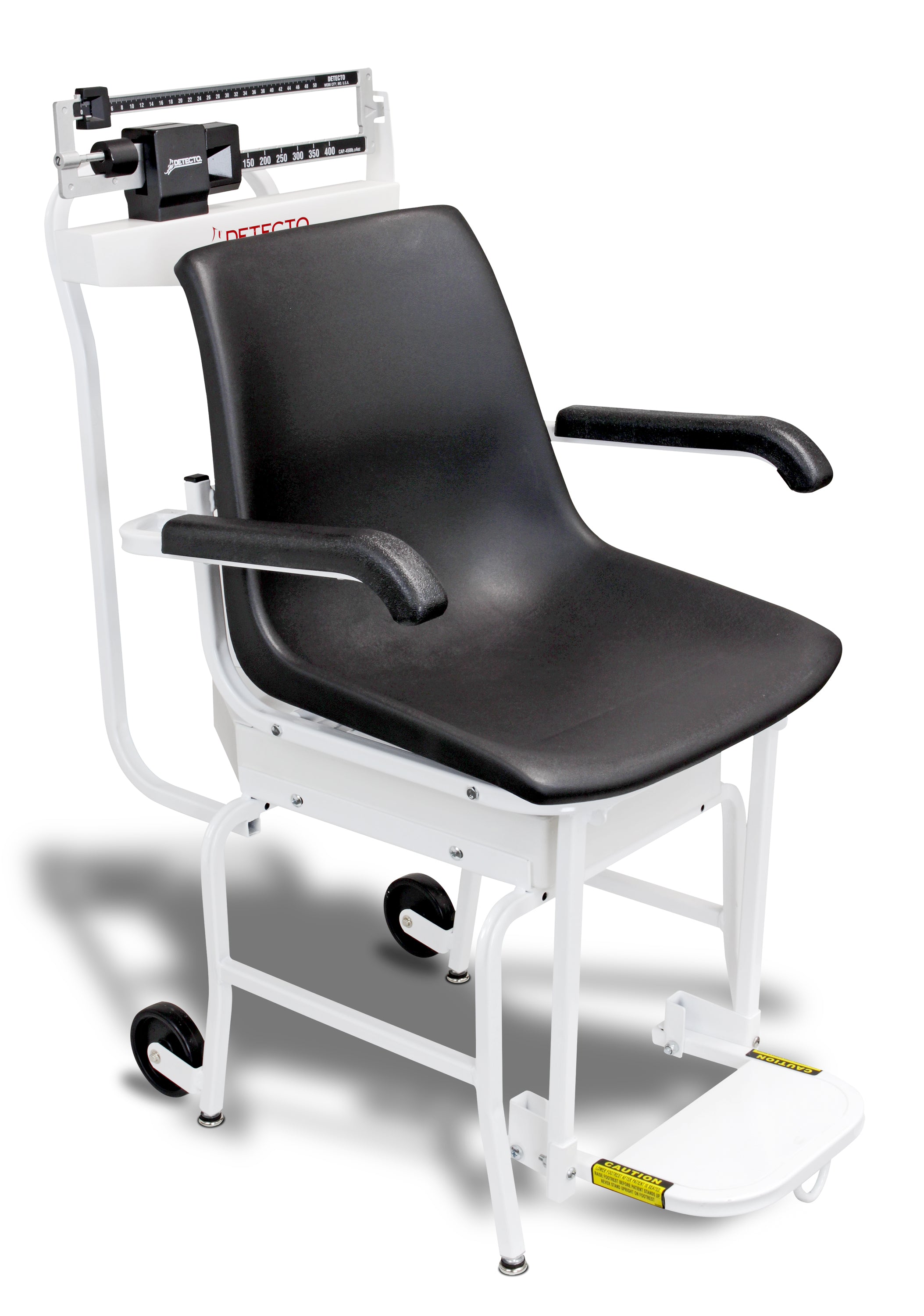 Detecto 4751 Chair Scale, Weighbeam, 440 lb x 4 oz / 200 kg x 100 g