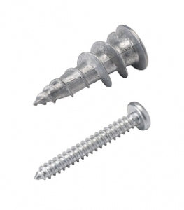 DCI 6816 Wall Anchors with Screws, Metal, Package of 25