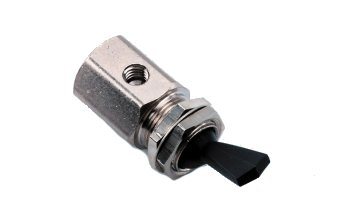 DCI 7016 Toggle Valve, On/Off, 3-Way, Gray
