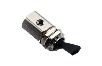 DCI 7027 Toggle Valve, Momentary Gray 3-Way, Normally Open, Gray