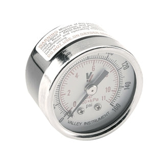DCI 7260 Round Pressure Gauge, 0-160 PSI