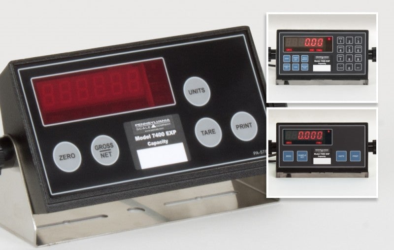 Pennsylvania Scale Company 7500EXP, 7500EXP Count Weigh Indicator, Simplified Operation in (2) User Programmable Weight Units with 1 Year Warranty