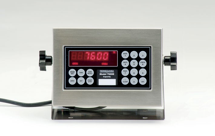 Pennsylvania Scale Company 7600E AO, 7600E Weigh Indicator with Analog Output, Jumper Select 0-10 VDC or 4-20 mA with 2 Year Warranty