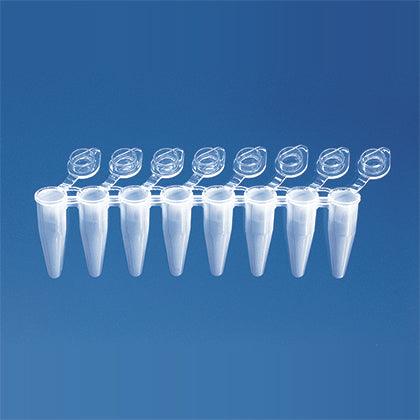 BrandTech Scientific PCR Strip Tubes, Rigid 8-Strip with Caps