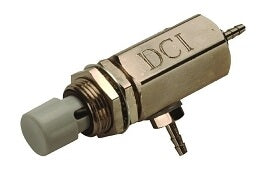 DCI 7821 Push Button Cartridge Valve, Momentary, 2-Way Normally Closed, Gray