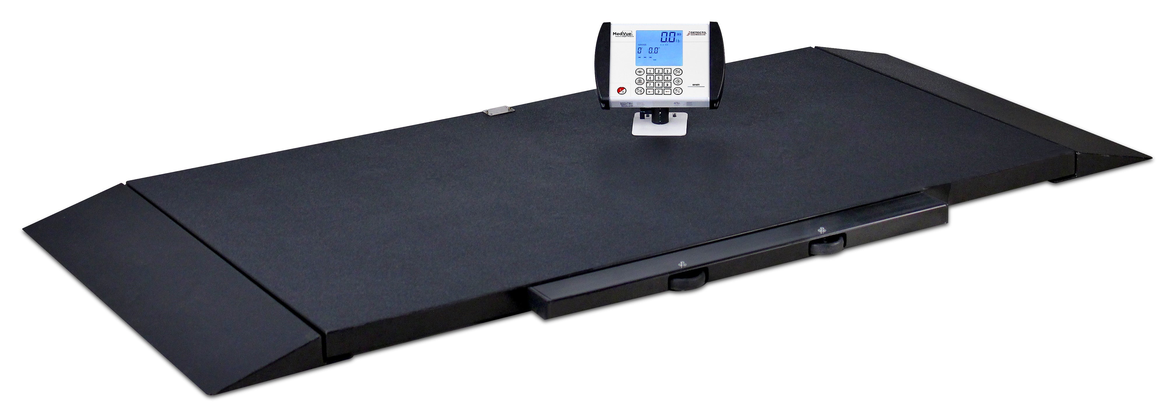 Detecto 8500 Stretcher Scale, Portable, Digital, 1,000 lb x .2 lb / 450 kg x .1 kg