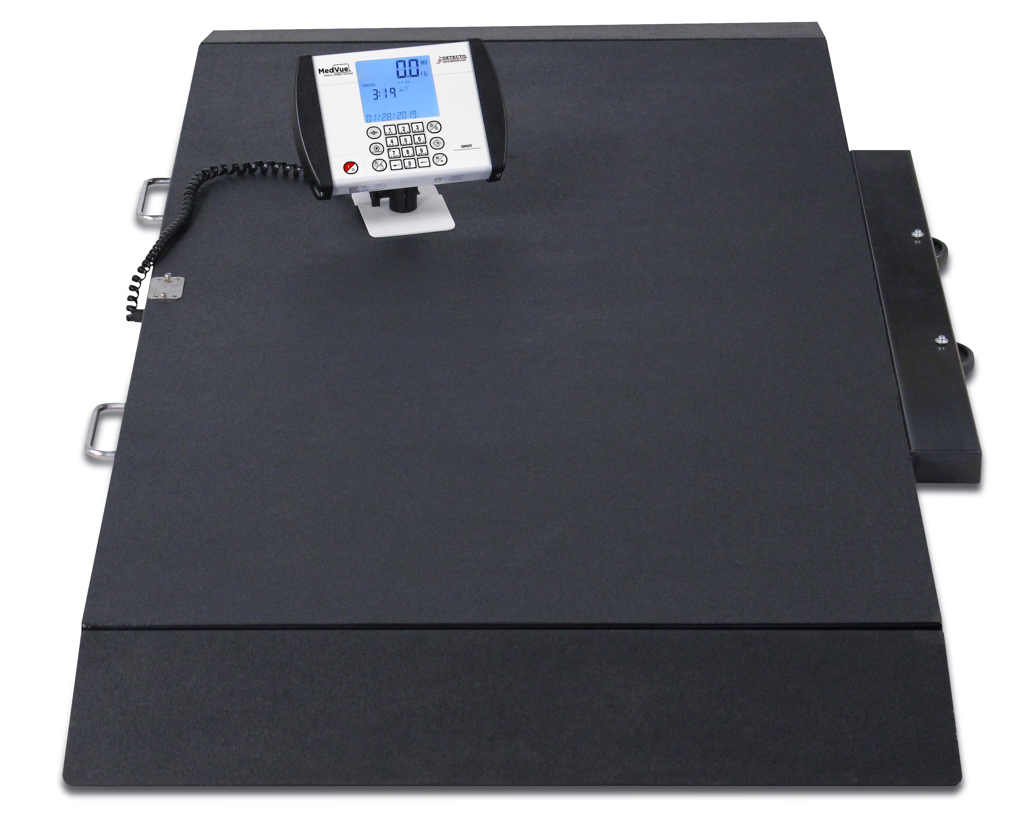 Detecto 8500-AC Stretcher Scale, Portable, Digital, 1,000 lb x .2 lb / 450 kg x .1 kg, AC Adapter