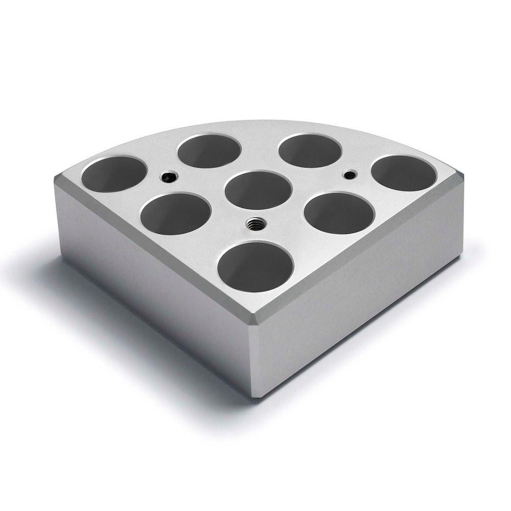 Velp Scientifica A00000328 Heating Magnetic Stirrers Multi Aluminum Block, 8 Positions, Ø17 x h 26 mm