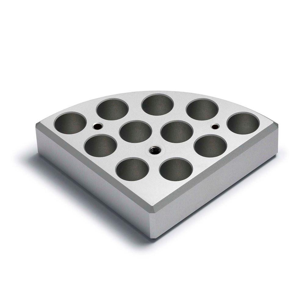 Velp Scientifica A00000329 Heating Magnetic Stirrers Multi Aluminum Block, 11 Positions, Ø15 x h 20 mm