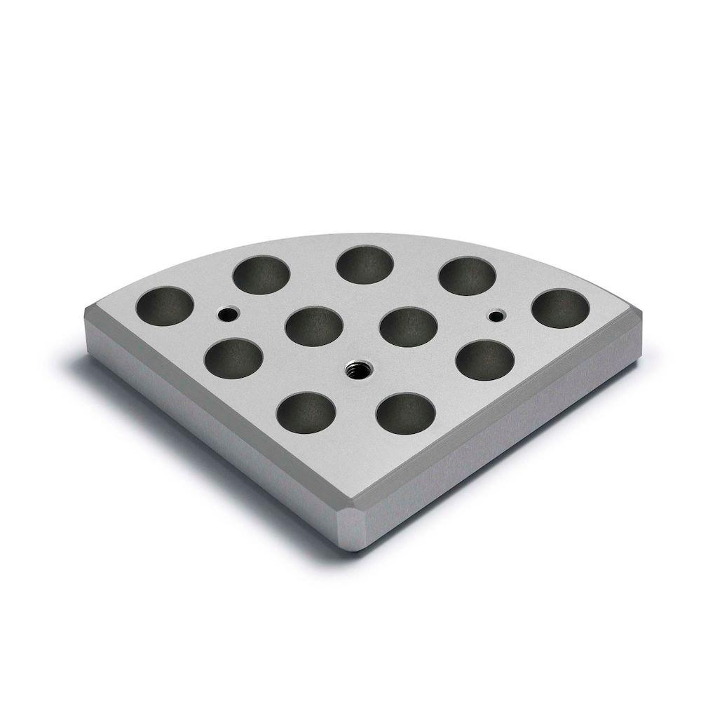 Velp Scientifica A00000337 Heating Magnetic Stirrers Multi Aluminum Block, 11 Positions, Ø12 x h 14 mm