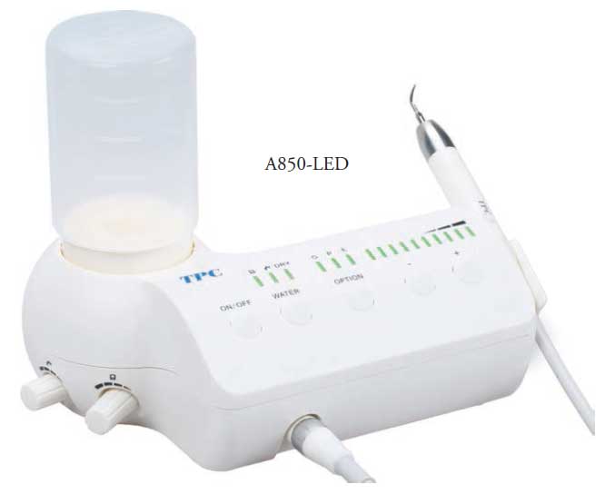 TPC Dental A850-LED Advance 850 Piezo Scaler with Bottle & LED Handpiece, 110v