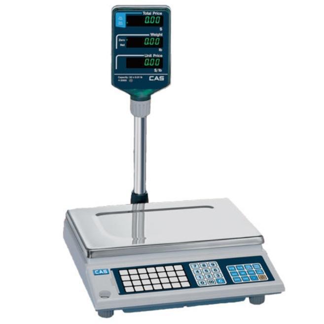 CAS AP-1-60, 60 x 0.02 lb, AP-1 Price Computing Scale with 2 Year Warranty