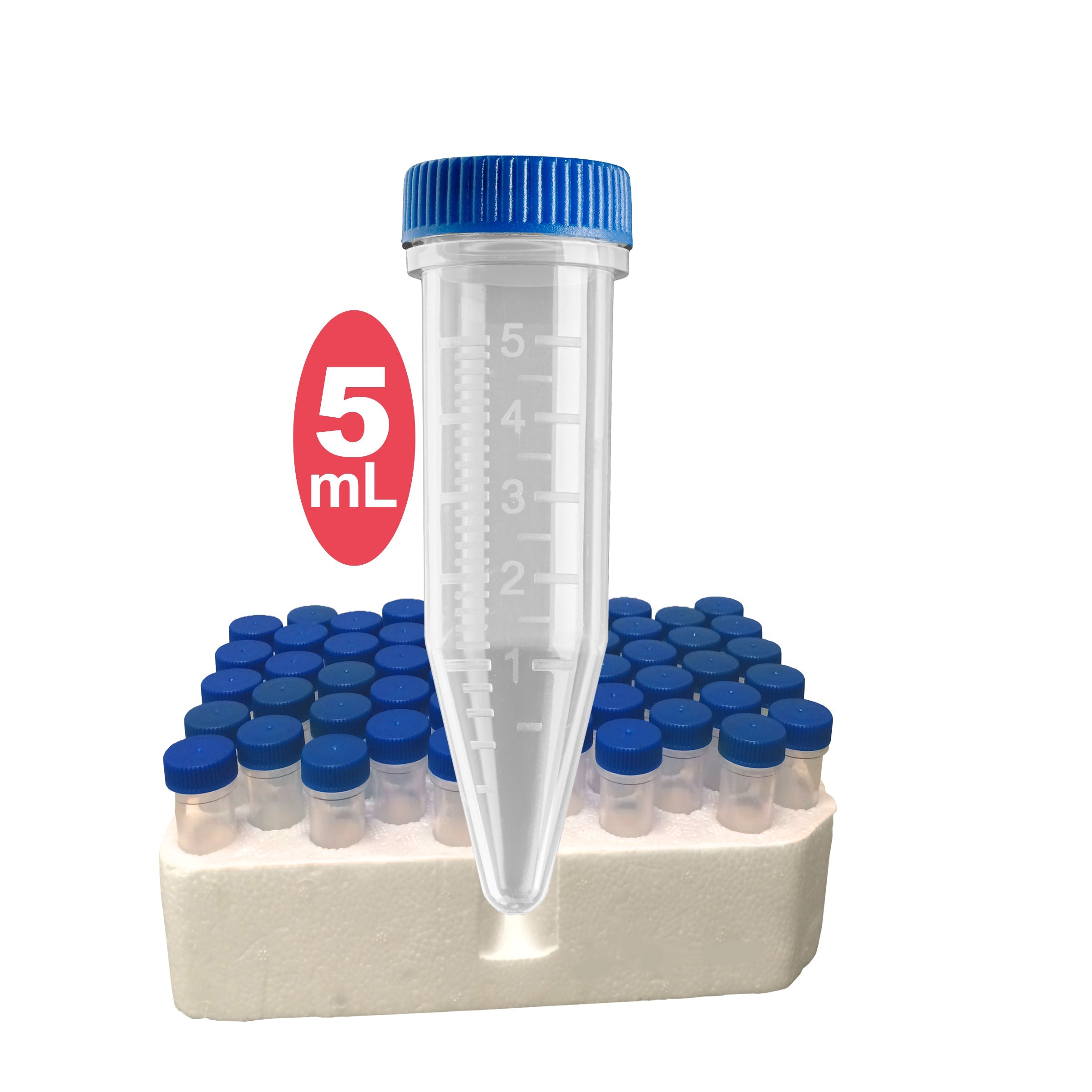 MTC Bio C2530, 5ml Screw-Cap MacroTube, Non-Sterile, with Screw Caps Packed Separately, 500/cs