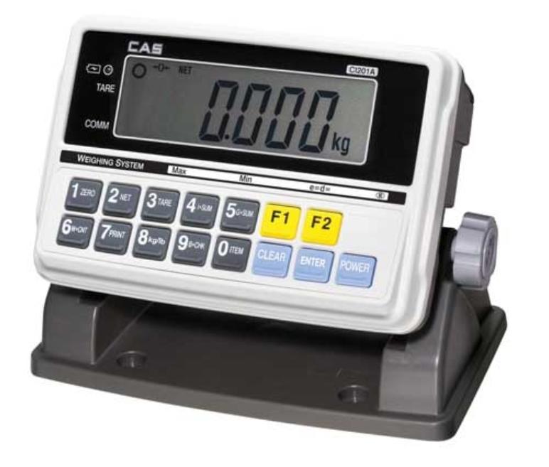 CAS CI-201A, Indicator with LCD Display - AC/Rechargeable Battery with 2 Year Warranty