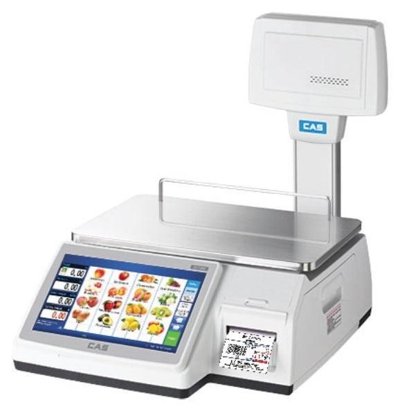 CAS CL7200P Touchscreen Label Printing Scale with 1 Year Warranty