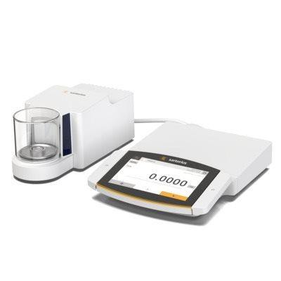 Sartorius Cubis II Ultra-Micro with High Resolution Color Touch Screen, Stainless Steel Manual Draft Shield