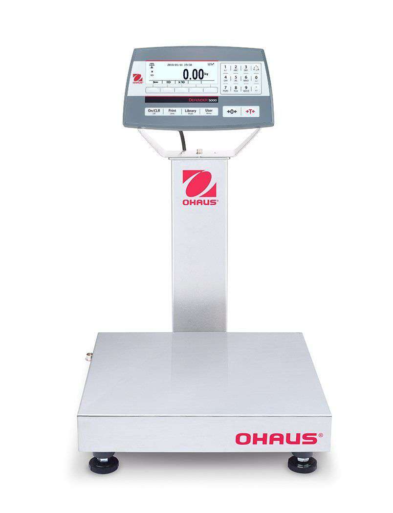 Ohaus D52XW12RQR1 Defender 5000 Standard Bench Scale, 25 x 0.001 lbs with Warranty