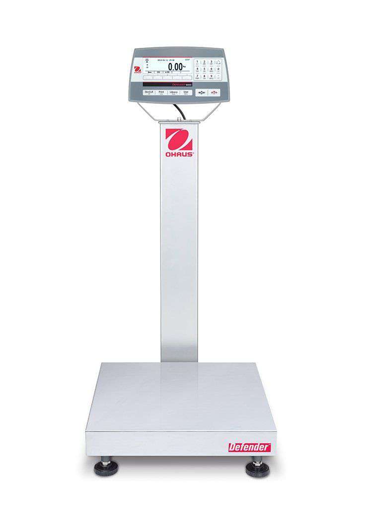Ohaus D52XW250RTV3 Defender 5000 Standard Bench Scale, 500 x 0.02 lbs with Warranty