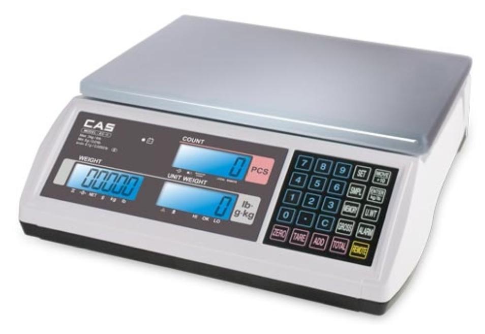 CAS EC2-15, 15 x 0.0005 lbs, EC2 Dual Channel Counting Scale with 2 Year Warranty