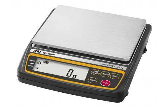 A&D Weighing EK-12KAEP Intrinsically Safe Portable Balance, 12000g x 1g with External Calibration
