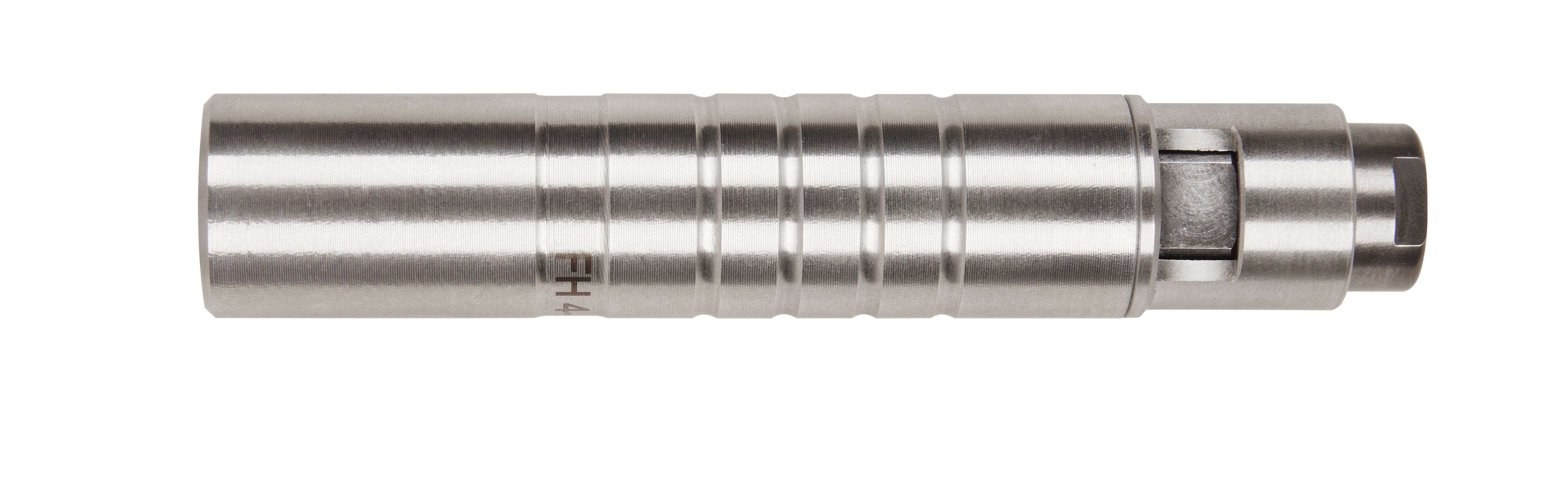 Suhner FH 4 Straight Toolholder, Inox / Stainless Steel, G 16 Connection, 0.77" Width, 4