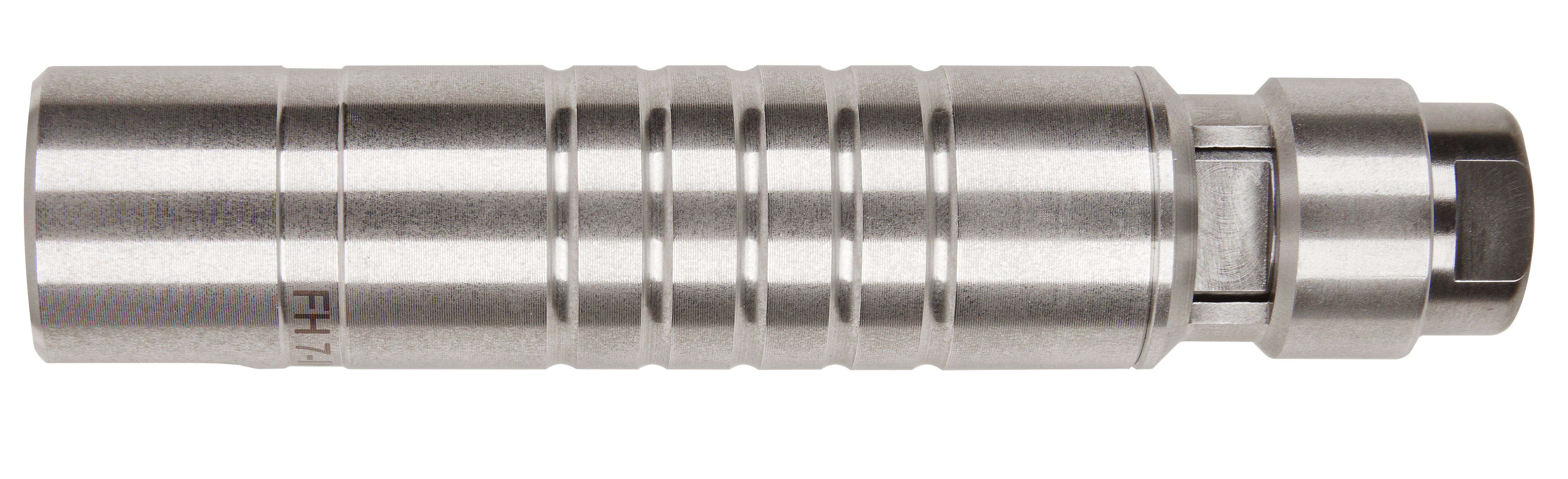 Suhner FH 7 Straight Toolholder, Inox / Stainless Steel, G 22 Connection, 1.06" Width, 5