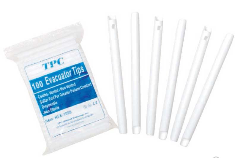 TPC Dental HVE-1000 High Volumn Evacutors Combo Tip (HVE & Surgical Tips)