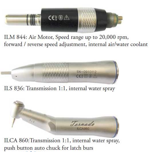 TPC Dental ILK-800-4 Tornado ILK Low Speed Complete Set (4Hole)