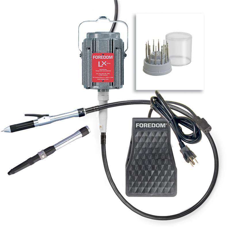 Foredom K.2245 Deluxe Stone Setting Kit 2 Handpieces 230 Volt-Int'l