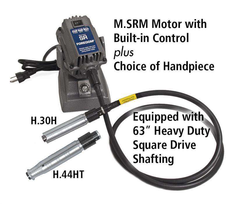 SRMH Bench Motor with Built-in Control Sq. Drive Shafting Choice of Handpiece