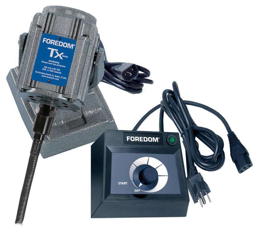 Foredom M.TXBH Bench Motor with Square Drive Shafting Choice of Speed Control with Warranty - Ramo Trading 