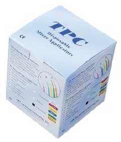 TPC Dental M6500-F (36) Micro Applicators 400/Bx Fine (2 X Yellow/ 2 X Blue) - 36 Bx/Case