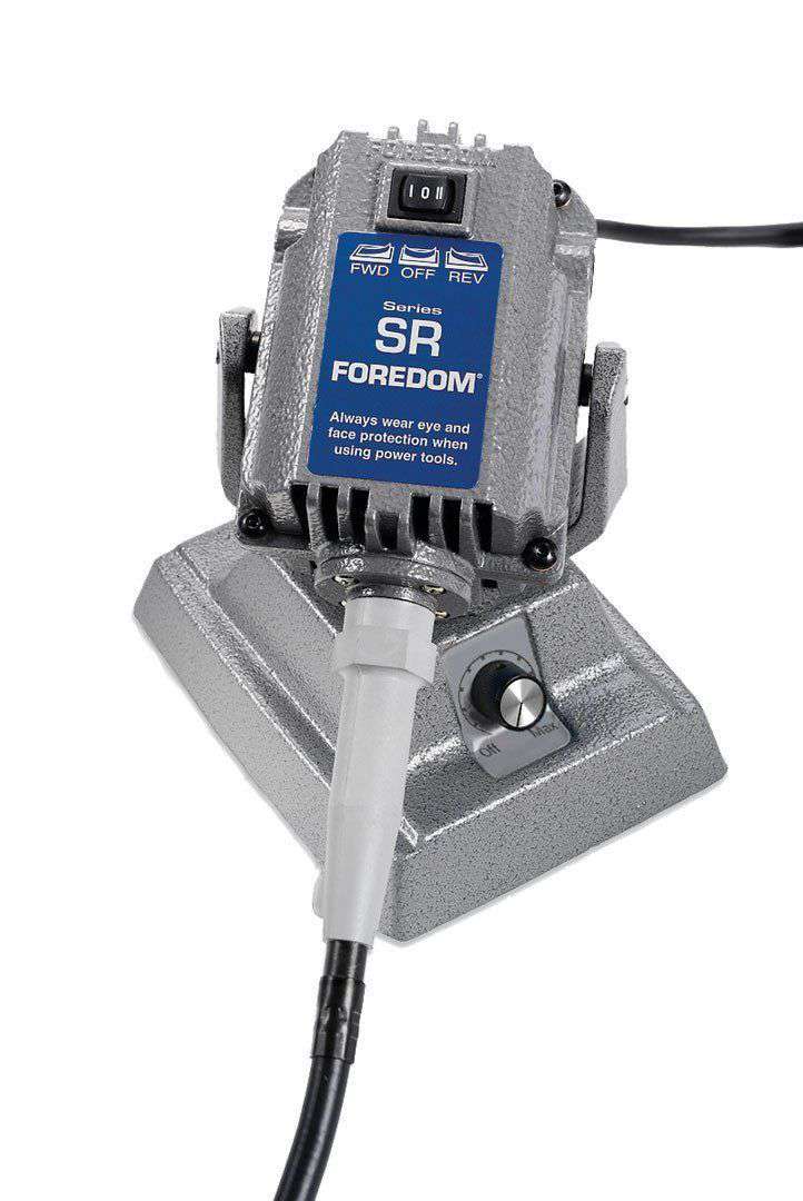 Foredom Bench Motor with Square Drive Shafting and Built-in Dial Control, M.SRMH
