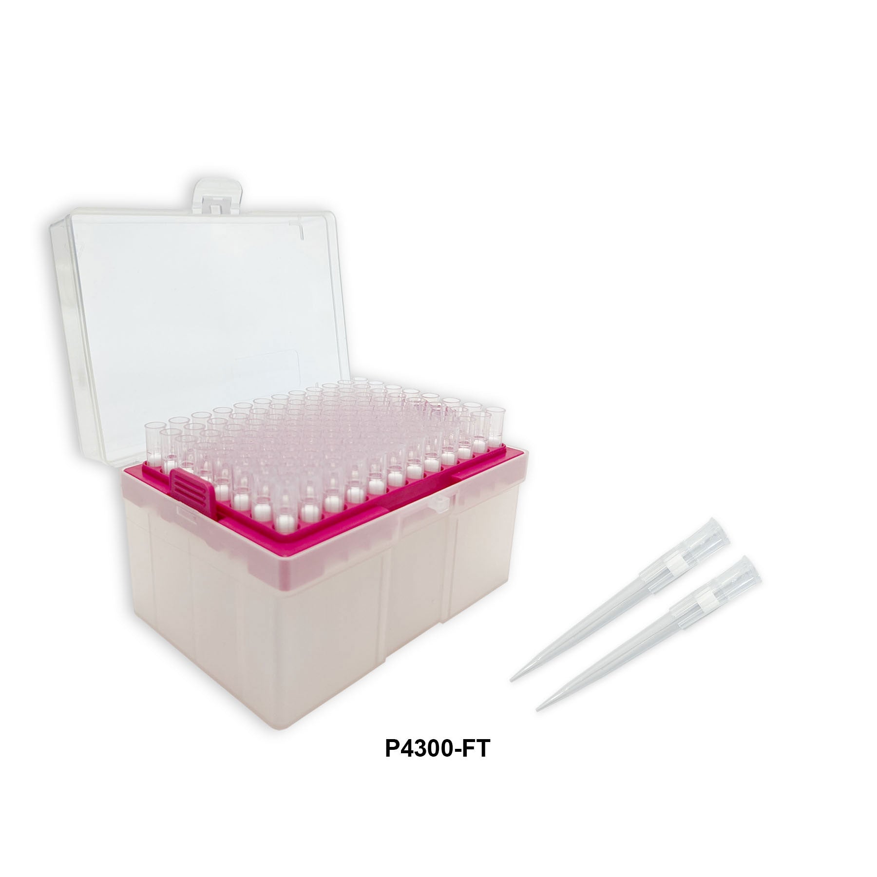 MTC Bio P4300-FT, Pipette Tips, Filtered, 300µl Capacity, Sterile, for 200µl and 300µl Pipettes, 10 Racks of 96 Tips