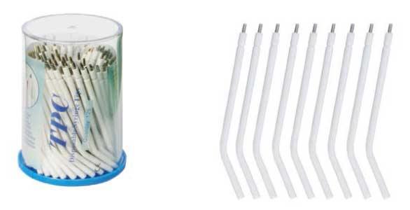 TPC Dental P7700-BULK Disposable White Syringe Tips (Metal Inner) 1600 Tips/Bx