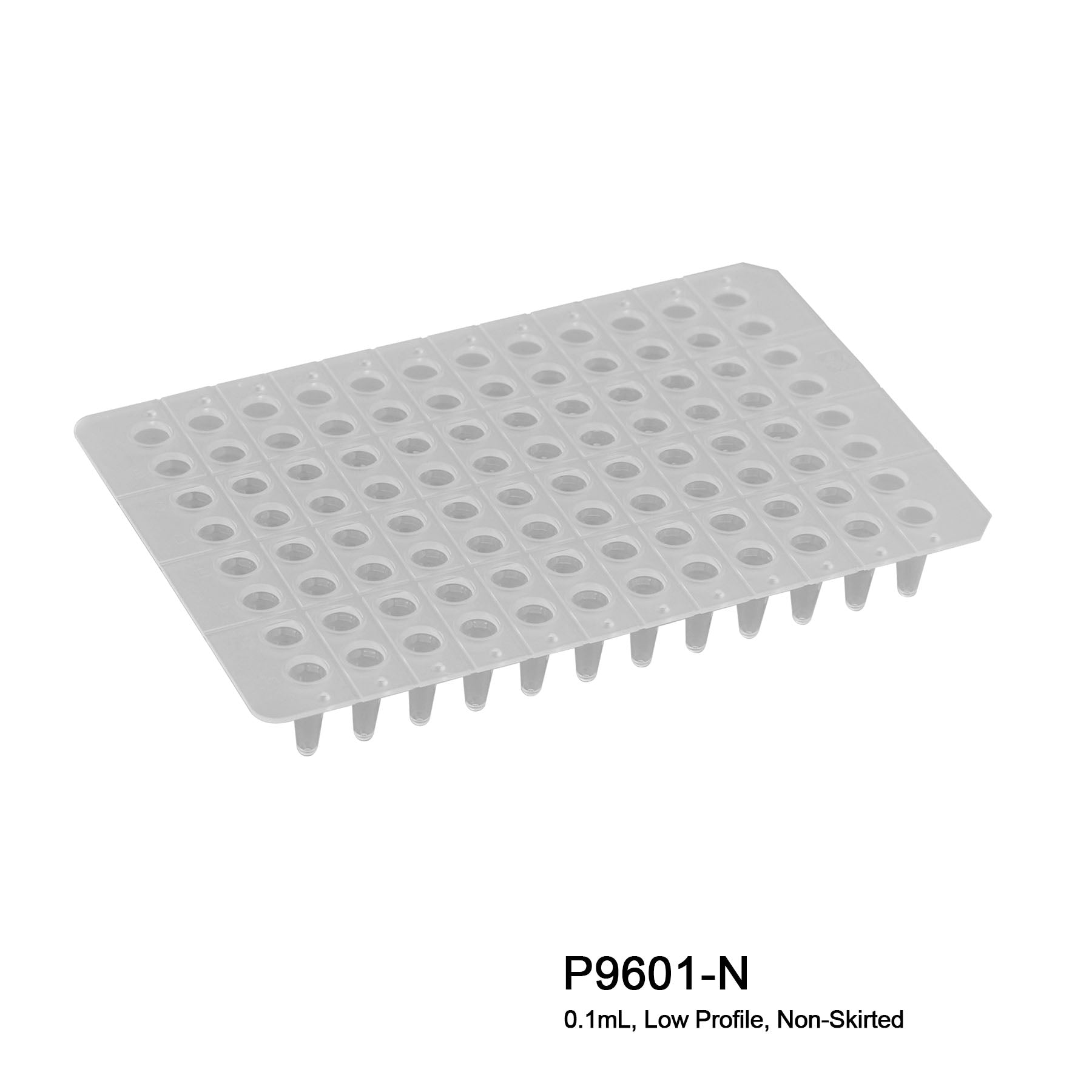MTC Bio P9601-N, PCR Plates 96 x 0.1ml (Low Profile/Fast) Non-Skirted, 50/pk