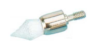 TPC Dental PB-330 Screw-On Polishing Brushes, Pointed White 144/Bx